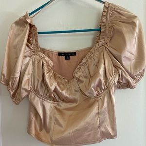 Silky crop top/dressy